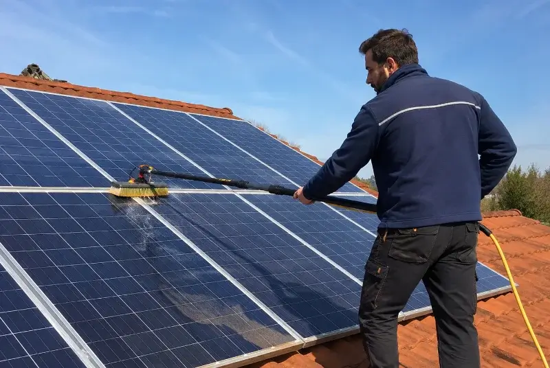 Nettoyage et entretien de panneaux solaires à Grandchamp-des-Fontaines